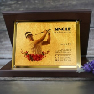 HBCAG-30 순금골프 골드미러 아크릴 가리비 대형