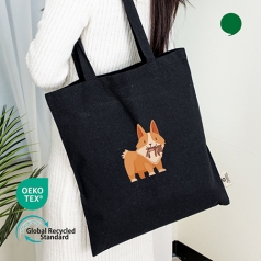 오코텍스 리사이클 블랙 컬러라이트 에코백 38cmx42cm