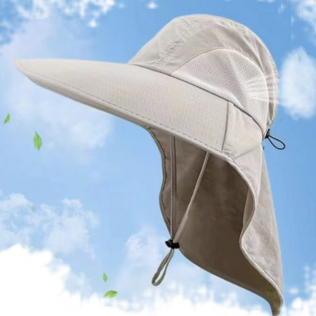 M057 네이처 아웃도어 자외선차단 모자 창넓은 썬캡 썬바이저 인쇄 주문제작 #2