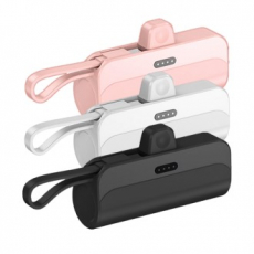 배터스틱 일체형 도킹형 보조 배터리 5000mAh C타입 8핀 여행용듀얼포트