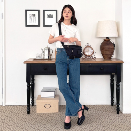 인컴 라운드 슬링백 가방, 크로스백, 메신저백, 캐주얼백 #4