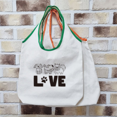 일체형 국산 에코백 40x34x10