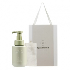 퓨어센스 더마음가는 선물세트 퍼퓸 핸드워시 + 라라 밤부 주방 고리수건 2P