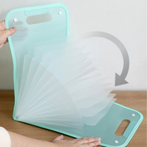 샤 휴대용 아코디언 A4 서류 가방