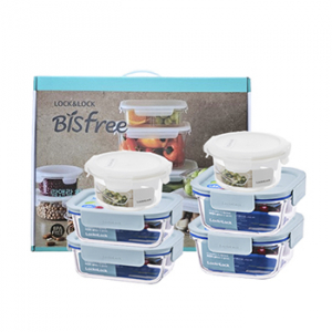 락앤락 더클리어 내열유리 밀폐용기 6종 세트