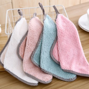 샤 엠보 극세사 고리 핸드타올