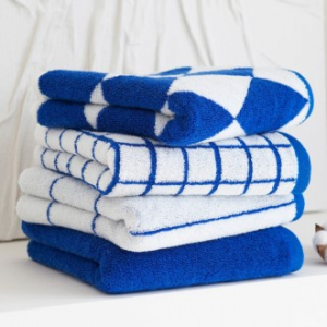 블루 모달 세면타올 200g