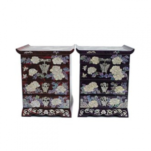 아름누리 목단꽃나비 3단서랍보석함