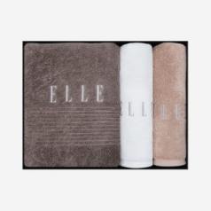 엘르 40수 코마사 바스타올 1매 + 노르망디 세면타올 2매 세트