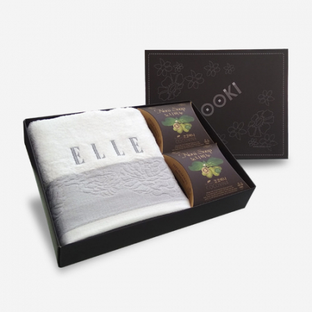 엘르 로즈타올 1매+ 노니비누 2개세트 #2