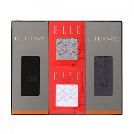 엘르 남녀 혼합양말 4족세트 #2