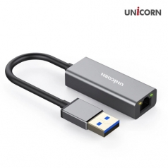 유니콘 USB3.1 Gen1 GIGA 유선랜카드 1Gbps 알루미늄바디 CLAN-1000GA