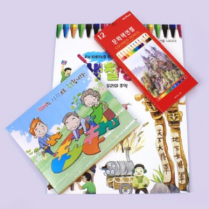 치매예방 위생장갑 + 문화색연필 + 색칠공부 우리의추억 3종세트