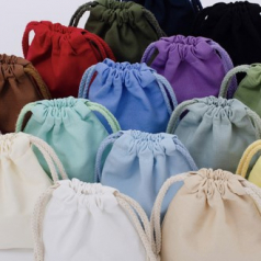 B035 컬러 캔버스 백, 컬러풀 복주머니 파우치 광목 주머니 인쇄 주문제작 답례품