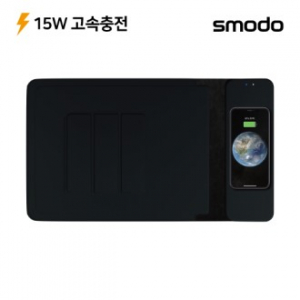 에스모도 15W 고속 무선충전 마우스패드 패드파우치 스탠드형