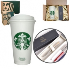 스타벅스 리유저블컵 그란데 파카볼펜 선물세트