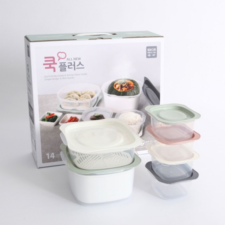 올뉴 쿡플러스 전자레인지 용기 점보 3호 6종 14p #2