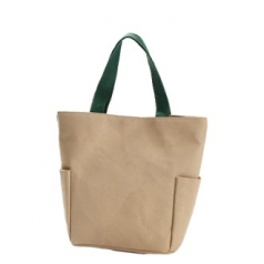 무지 양포켓 에코백 데일리백 캔버스가방