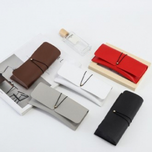 샤/밴딩단추 휴대용 가죽 안경 케이스 선글라스 보관