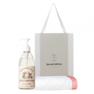 더마음가는 선물set 레몬향 주방세제 500ml 1개 + 국내생산 라이프 타올 160g 1개 2P