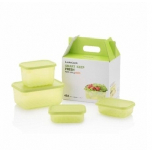 락앤락 스마트킵 프레쉬 2호 4종 밀폐용기 세트 (HLE5100NS4)