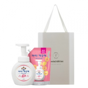 더마음가는 선물set 레몬향 항균 아이깨끗해 핸드워시 + 리필형 200ml