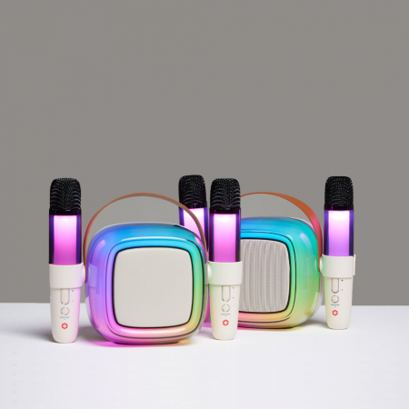 스위스콜스 블루투스 V5.4 노래방 듀얼 마이크, 최신형 새로운 스타일 LED 응원봉 #2