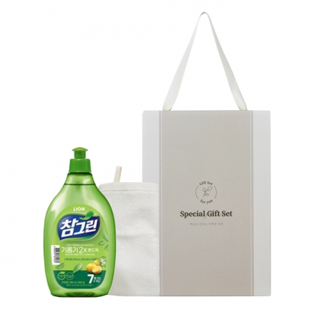 더마음가는 선물set 참그린 주방세제 965ml와 주방타올 45g #2