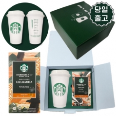 스타벅스 비아커피 콜롬비아+ 스타벅스 텀블러 핫컵 콜드컵 1개 선물세트