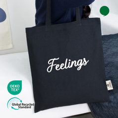 오코텍스 리사이클 컬러 라이트 에코백 블랙