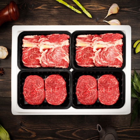 [안동바른한우] 1등급 한우 구이 정육 가족세트18호 1.1kg (등심250g*2팩 불고기300g*2팩) #2