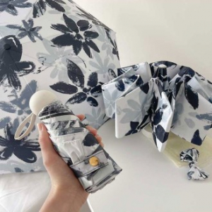 꽃무늬 3단 양산, UV차단 양산, 자외선차단 양우산, 미니 양우산, 여성용 양우산