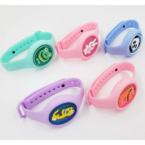 야외 퇴치 LED모기팔찌 실리콘 식물오일 L5