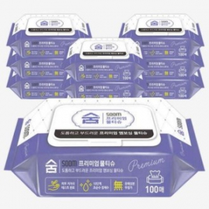 숨물티슈 100매 프리미엄