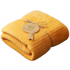 CJH042 그린리빙 스페셜 산호 벨벳 순면 담요 90cm*160cm