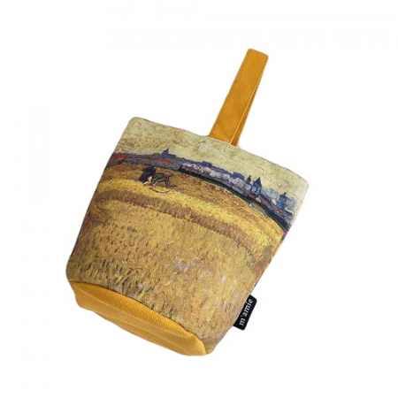 CJH062 그린리빙 줄무늬 반고흐 싱글 숄더 버킷 에코백 #2