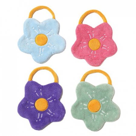 CJH064 그린리빙 유연한 걸이식 홈데코 극세사 코랄 핸드타올 #2