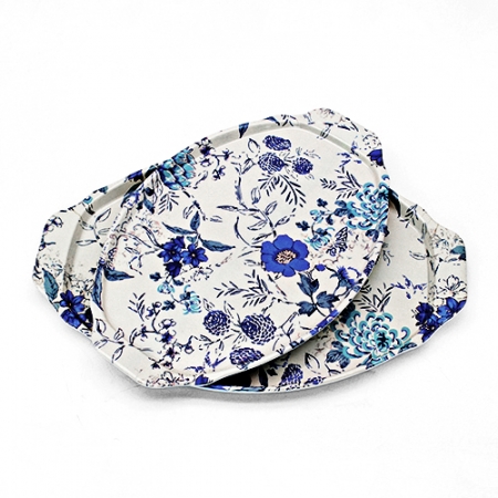 타원손잡이 멜라민 쟁반 2p #2