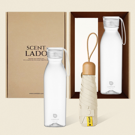 센트라도 캡슐우드 5단 우양산 + 락앤락 데일리 밸런스 보틀 세트 #5