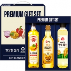 M1 백설 올리고당 500ml + 해표 요리유 500ml + 해표 양조식초 500ml 각1P 선물세트