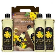 엘지생활건강 목우촌 카놀라유 스페셜3입 선물세트