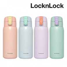 락앤락 코튼캔디 스쿨핏 원터치 텀블러 370ml