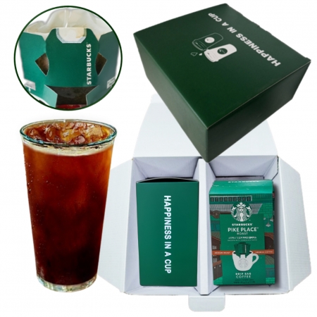 스타벅스 파이크 플레이스 드립커피 샤이닝 내열강화 유리컵 선물세트 #2