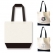 밑면 배색 고급형 판촉 숄더형 에코백 가방