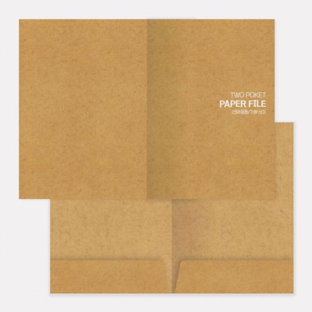 투포켓 종이화일 (크라프트/포켓 60mm/박인쇄) // 기성 #2