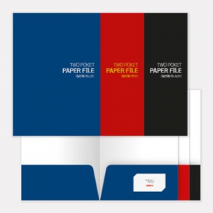 투포켓 종이화일 (일반형/포켓 100mm/박인쇄) // 기성