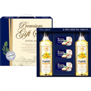 M4 해표 카놀라유 500ml * 2p + 사조 라이트팜 155g x 3p 선물세트