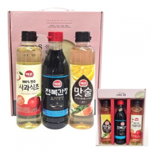 해표스페셜 3호-3종 해표 전복 간장 + 해표 사과 식초 + 해표 맛술