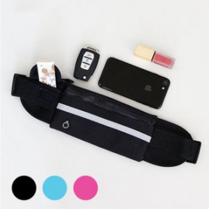 슬림 네오프렌 방수힙색, 여행용허리가방 스포츠가방 힙색