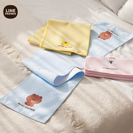 라인프렌즈 브라운앤프렌즈 극세사 스포츠 타올 1p 케이스포함 #2